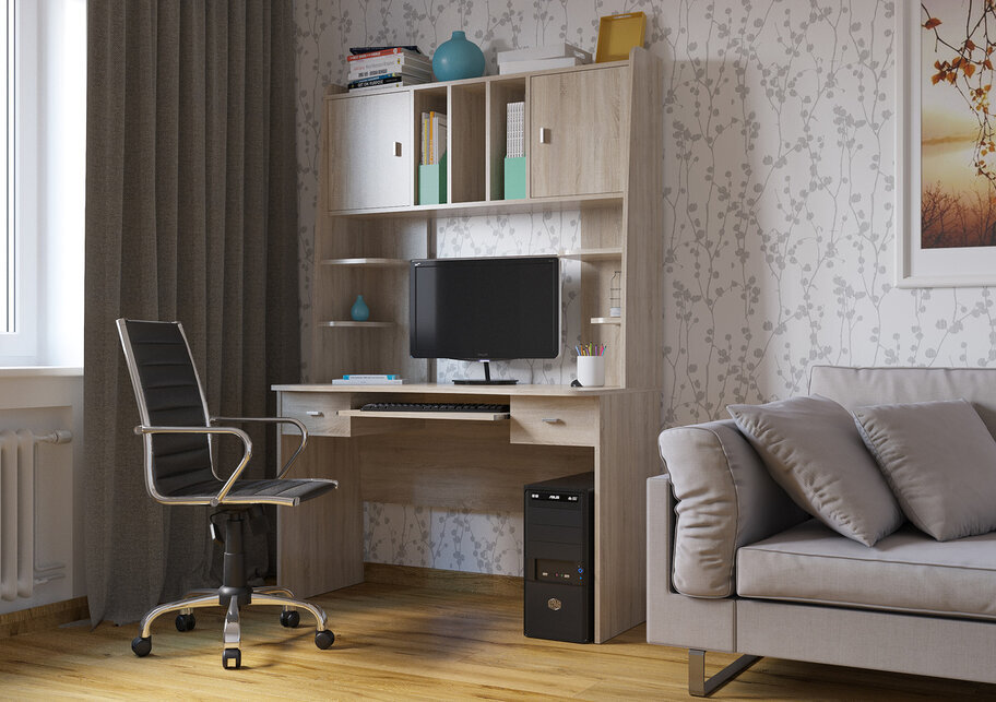 Стол компьютерный Бета, сонома   