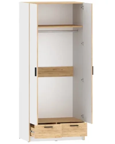 Шкаф для одежды Оттавия НМ 011.80, Белый 