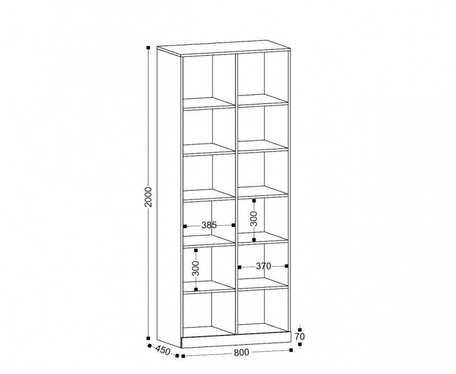 Стеллаж Николь 