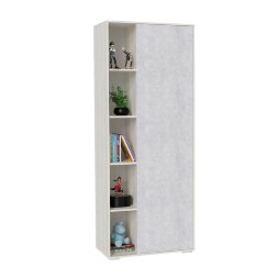 Шкаф Морти, Дуб крафт белый/цемент светлый