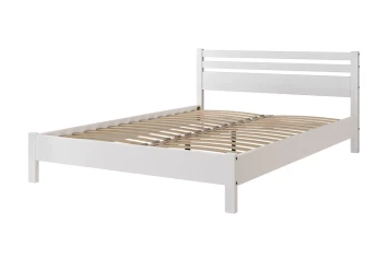 Кровать из массива Милена, белый античный 