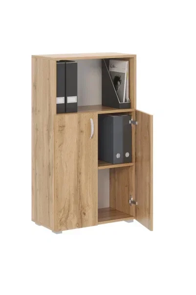 Стеллаж Офис 600 3 полки с дверями 