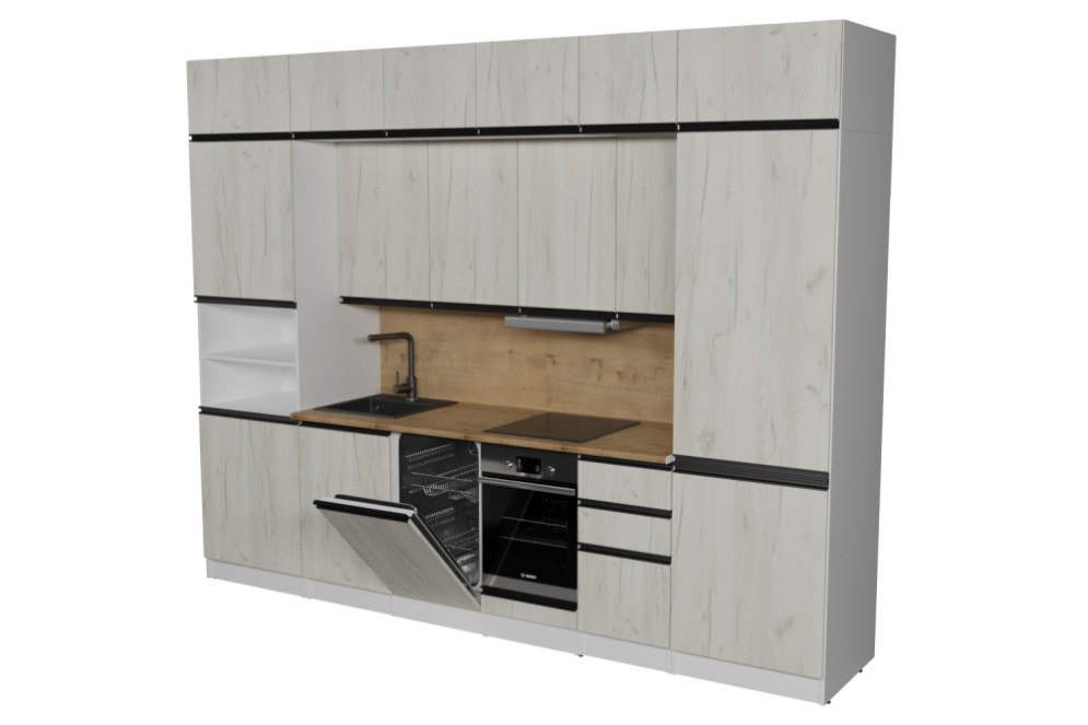 Кухонный гарнитур Амели люкс, 300 см  