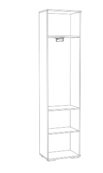 Пенал Ливорно ЛШ-2, дуб сонома