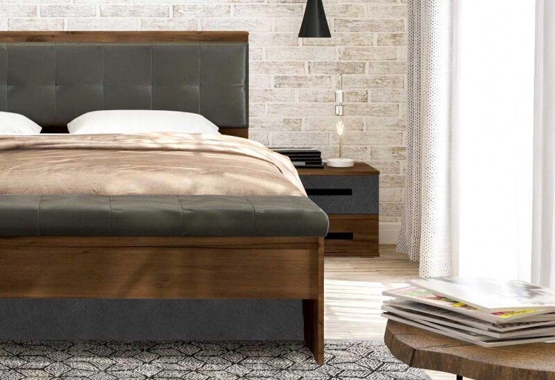 Тумба прикроватная с двумя ящиками Глазго 