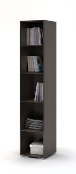 Пенал Вегас, венге/белый глянец