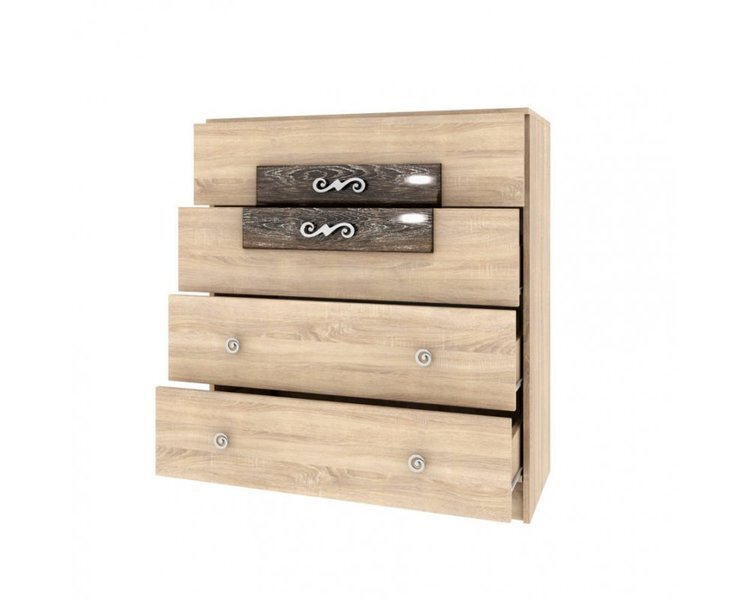 Комод Мадлен ( дуб сонома/дуб шале мореный)  