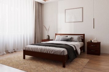 Кровать из массива Милена, орех