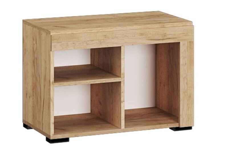 Тумба Галант, крафт золотой + белый 