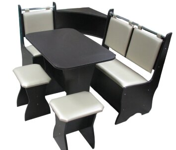 Кухонный уголок Аленка-15 (комплект со столом и табуретами) венге / терра эффект 101