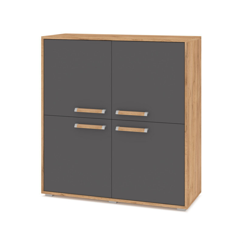 Комод-тумба Флорида, Графит/Дуб золотой 