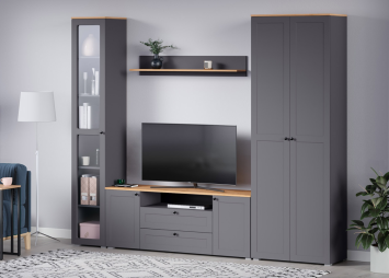 Модульная гостиная Остин-1, Графит