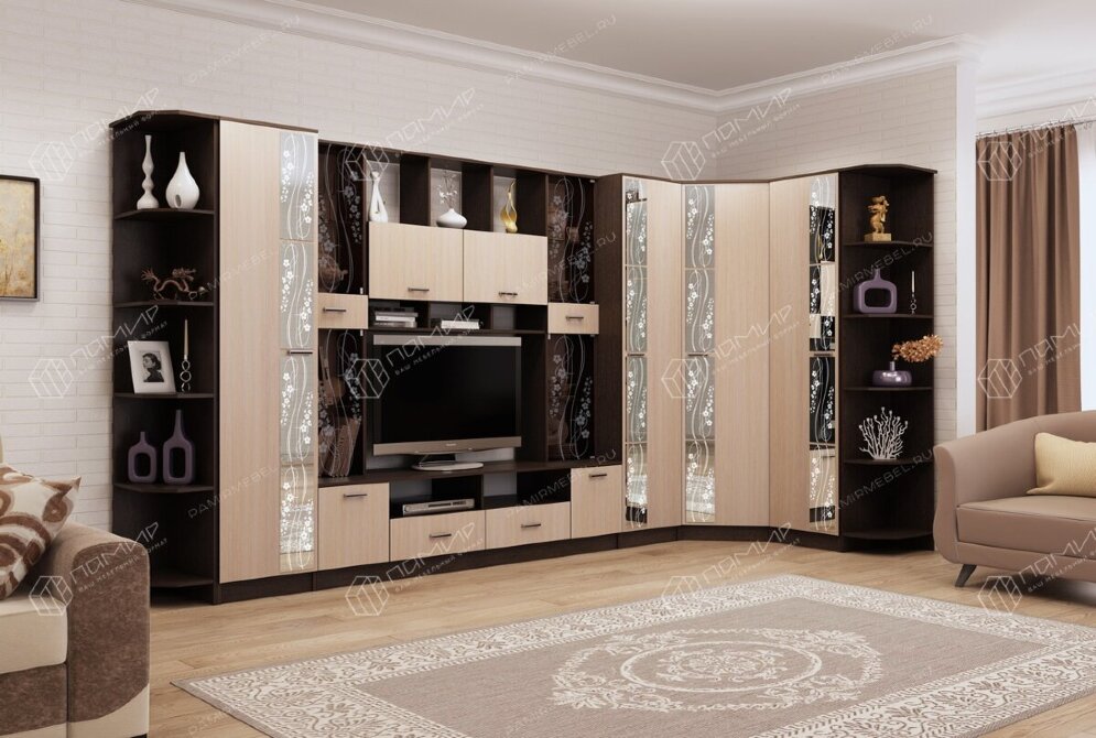 Модульная гостиная Сабина 2, Венге-Белфорт  