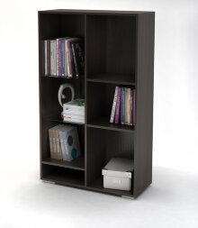 Стеллаж Вегас, венге/белый глянец