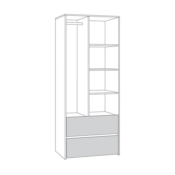 Шкаф для одежды Торонто 