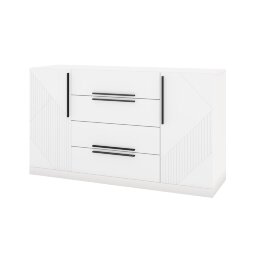 Комод Палермо, Белый/Белый матовый
