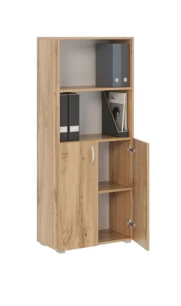 Стеллаж Офис 600 4 полки, с дверями 