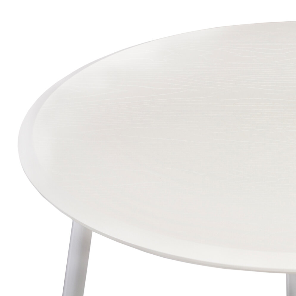 Стол круглый Сканди 940 опоры белые 