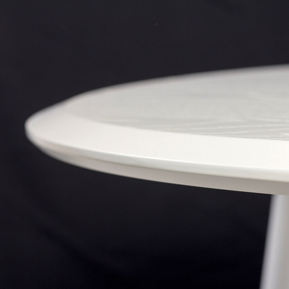 Стол круглый Сканди 940 опоры белые 