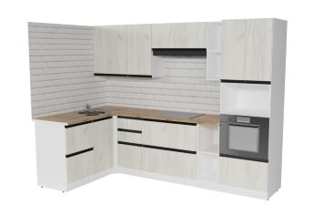 Кухонный гарнитур Амели мега прайм, 150х270 см