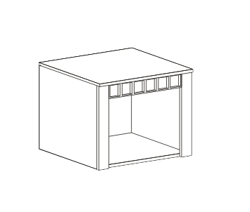 Антресоль 1-х дверная Прованс