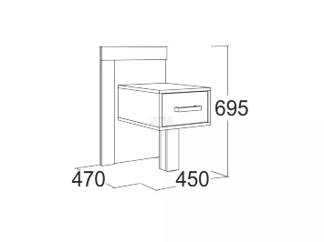 Тумба прикроватная Ольга-19