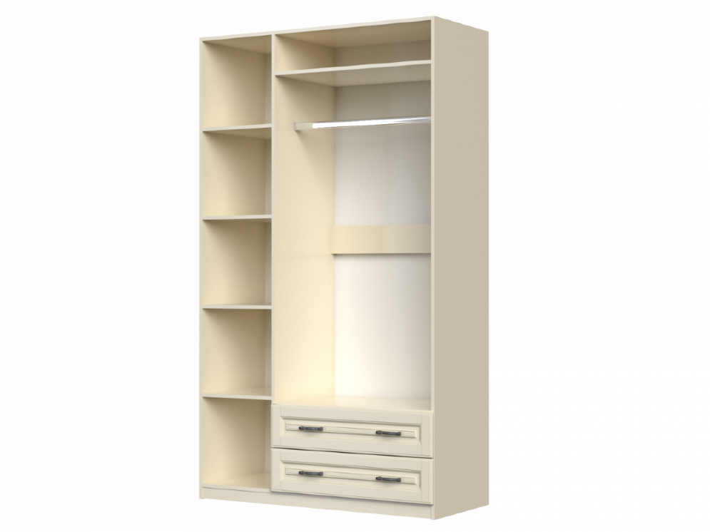 Шкаф 3х-дверный Кантри, слоновая кость 