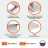 Стол обеденный SMART, Белый бетон/Белый