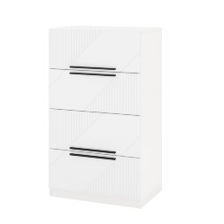 Комод 2 Палермо, Белый/Белый матовый