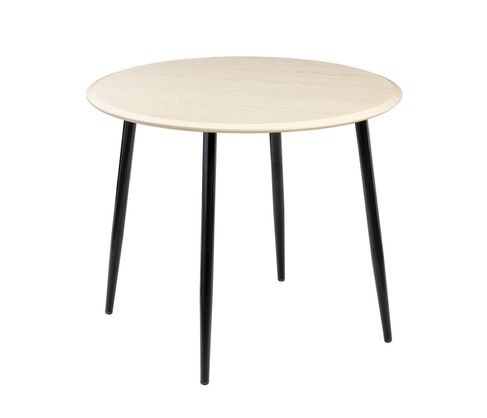Стол круглый Сканди 940 опоры черные 