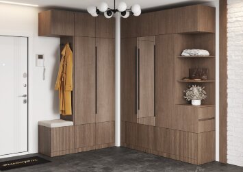 Модульная прихожая Кантри, Кадена Вуд (Композиция 3)