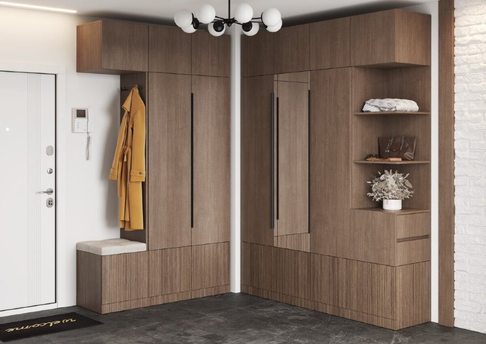 Модульная прихожая Кантри, Кадена Вуд (Композиция 3) 