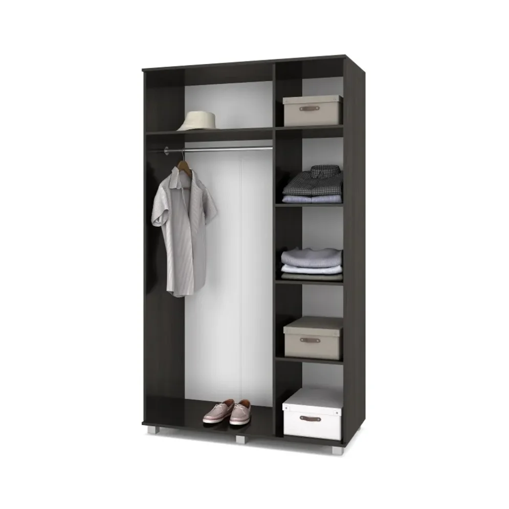 Шкаф трехстворчатый с зеркалом В31 Виора, Венге/Млечный дуб 