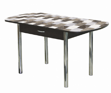 Стол обеденный Прага-1 раздвижной с ящиком опора D50