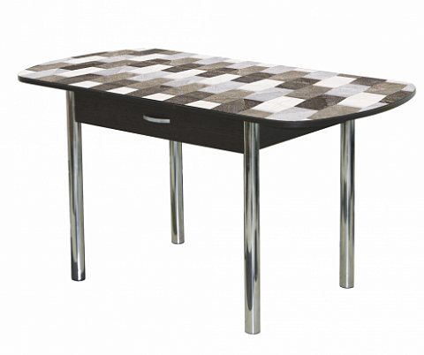 Стол обеденный Прага-1 раздвижной с ящиком опора D50 