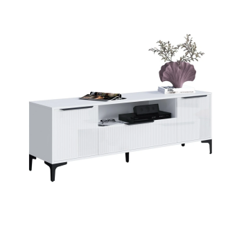 Тумба ТВ 1,65 Кимберли, Белый/Белый глянец