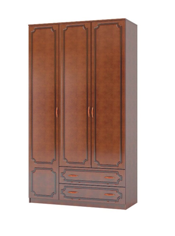 Шкаф 3 двери Лакированный орех  