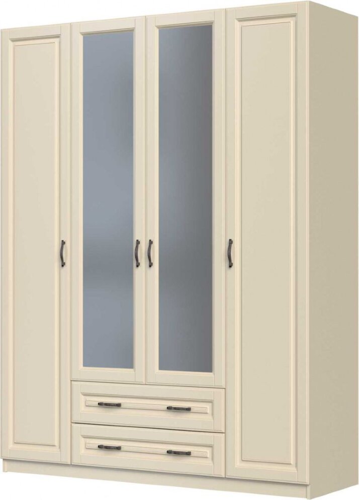 Шкаф 4х-дверный Кантри, слоновая кость 