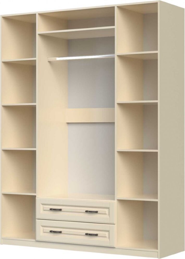 Шкаф 4х-дверный Кантри, слоновая кость 