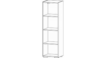 Шкаф с полкой Даллас, Цемент светлый