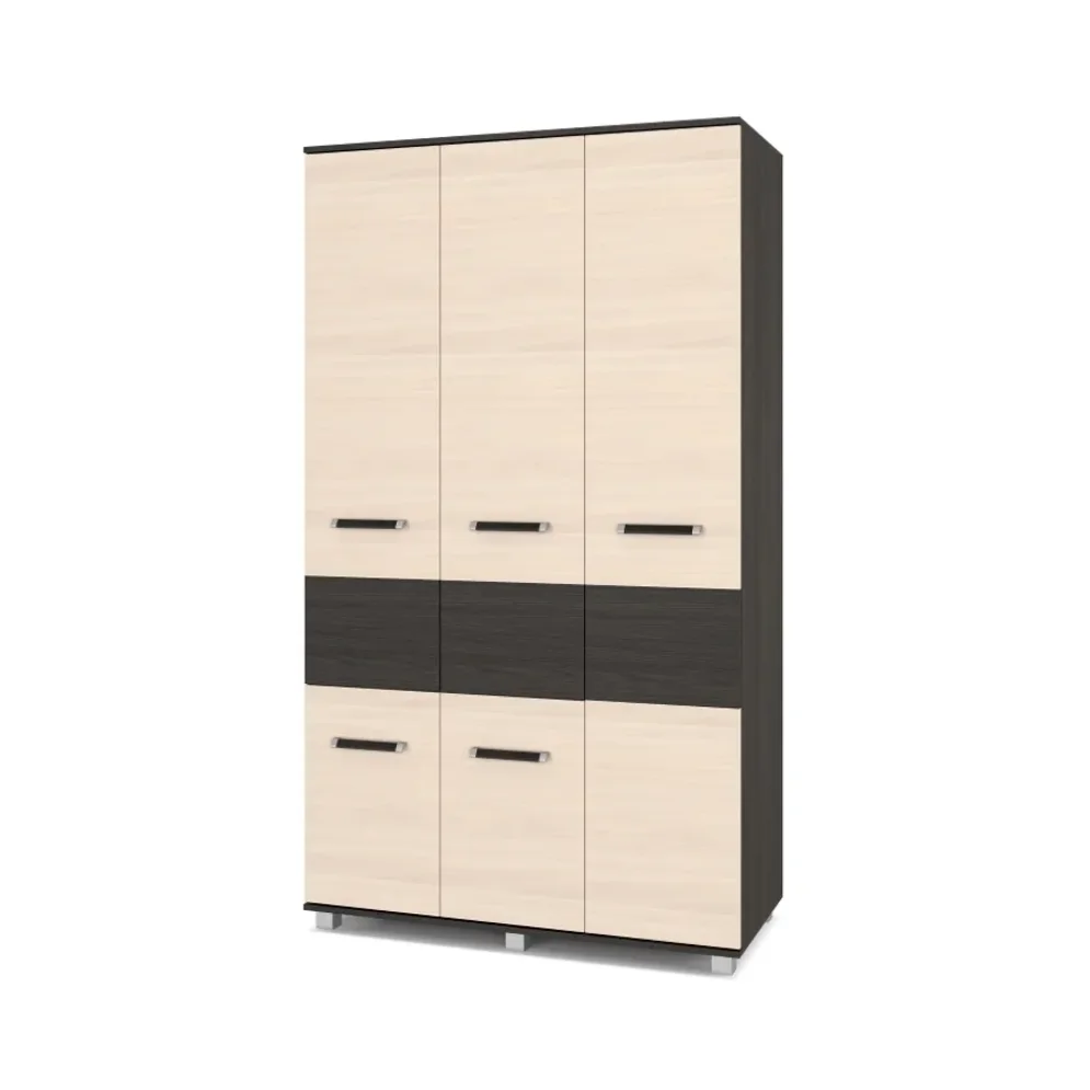 Шкаф трехстворчатый В32 Виора, Венге/Млечный дуб 