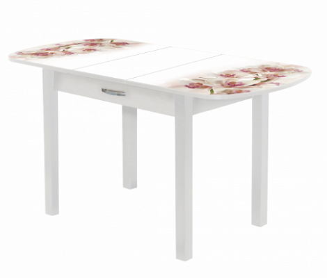 Стол обеденный Прага-1 раздвижной с ящиком опора массив МТ9 