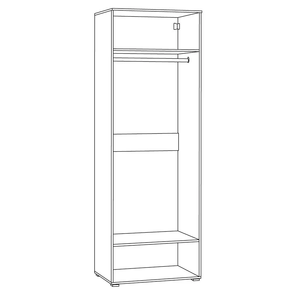 Шкаф Остин 13.224 белый шагрень 