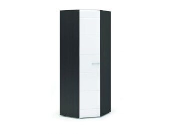 Шкаф угловой Вегас, венге/белый глянец