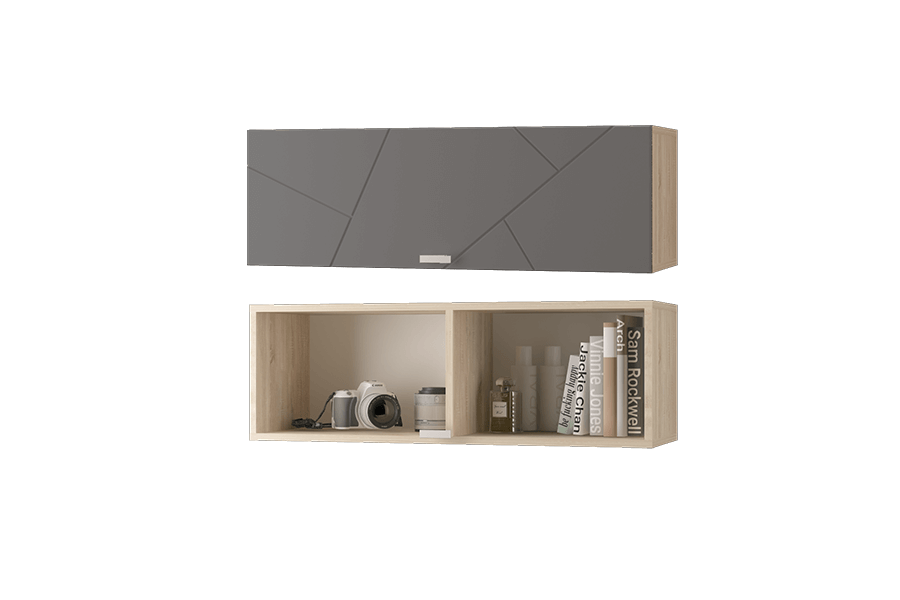 Шкаф настенный на 900 горизонтальный Скайлайн  