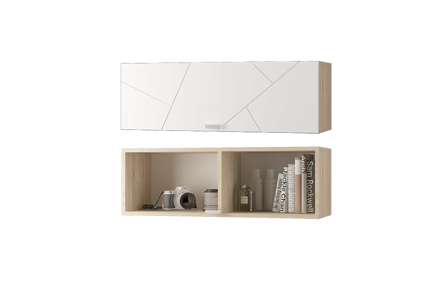 Шкаф настенный на 900 горизонтальный Скайлайн  