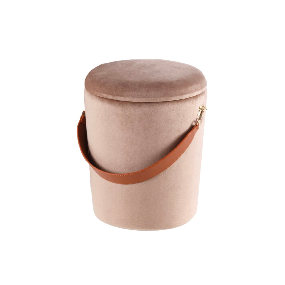 Пуф круглый Бакет, вишня 