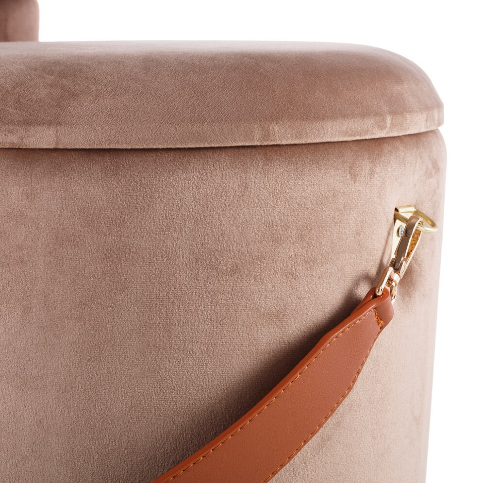 Пуф круглый Бакет, вишня 