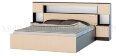 Кровать двуспальная с надстройкой с тумбами Бася  