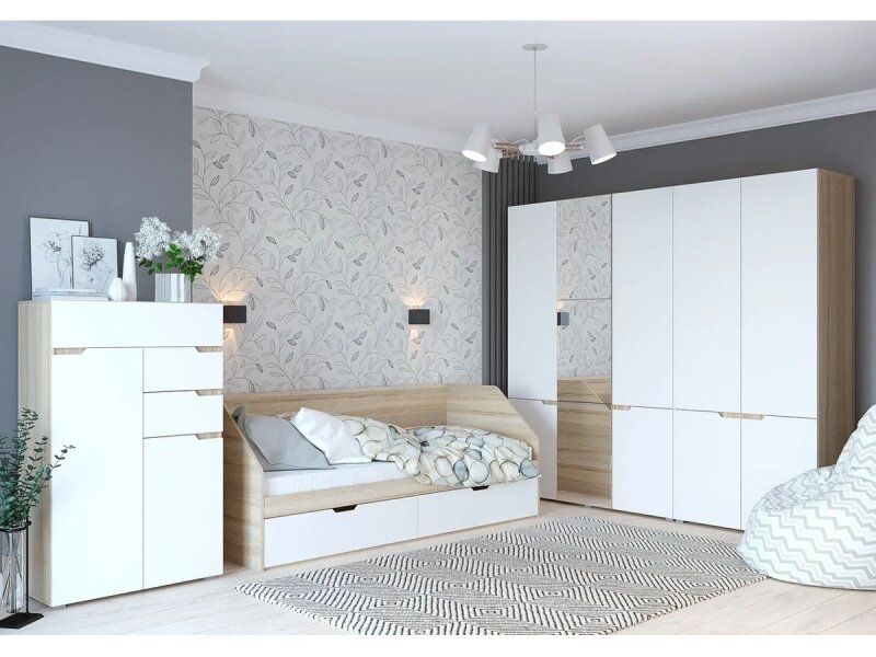 Модульная подростковая Анталия 2, белый  